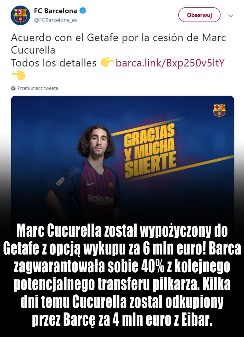 OFICJALNIE! 2 dni temu Barca go odkupiła, a dziś... znowu odchodzi! :D